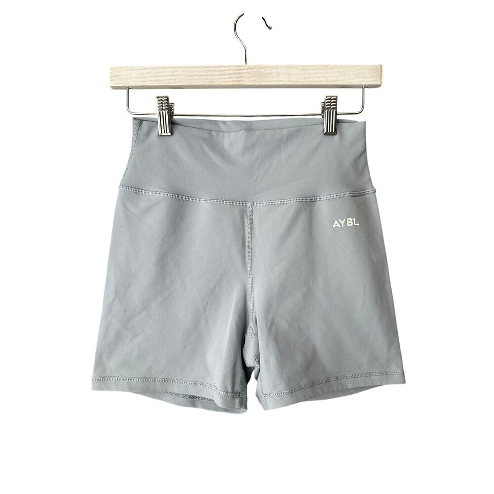 AYBL Core High Rise Bike Shorts Medium Blue